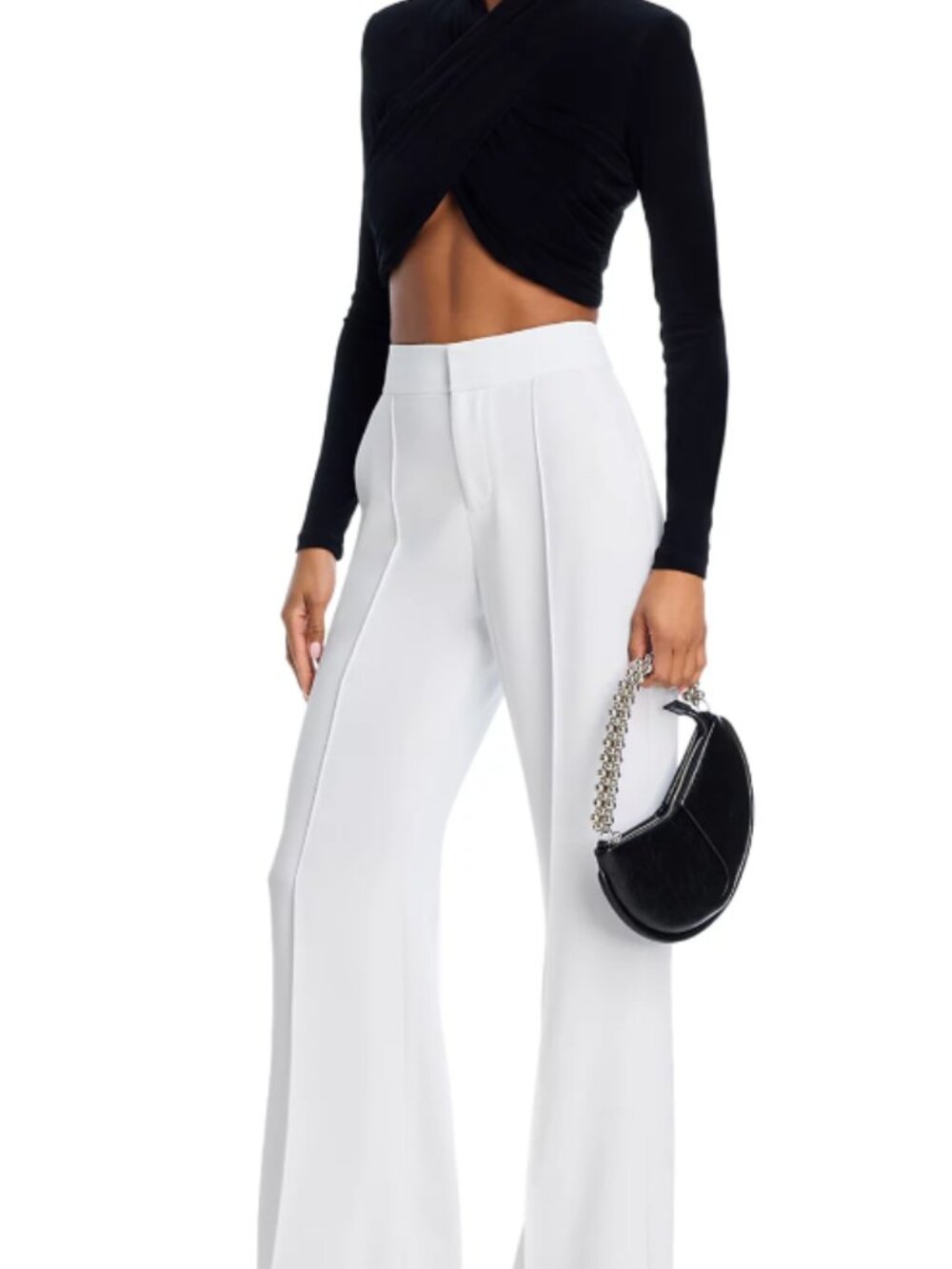 Alice and Olivia Dylan High Waist Wide Leg Pants